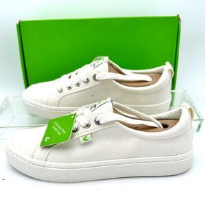$105 NEW Carium Women's OCA Low Canvas Textured Sneaker off white 8 D98